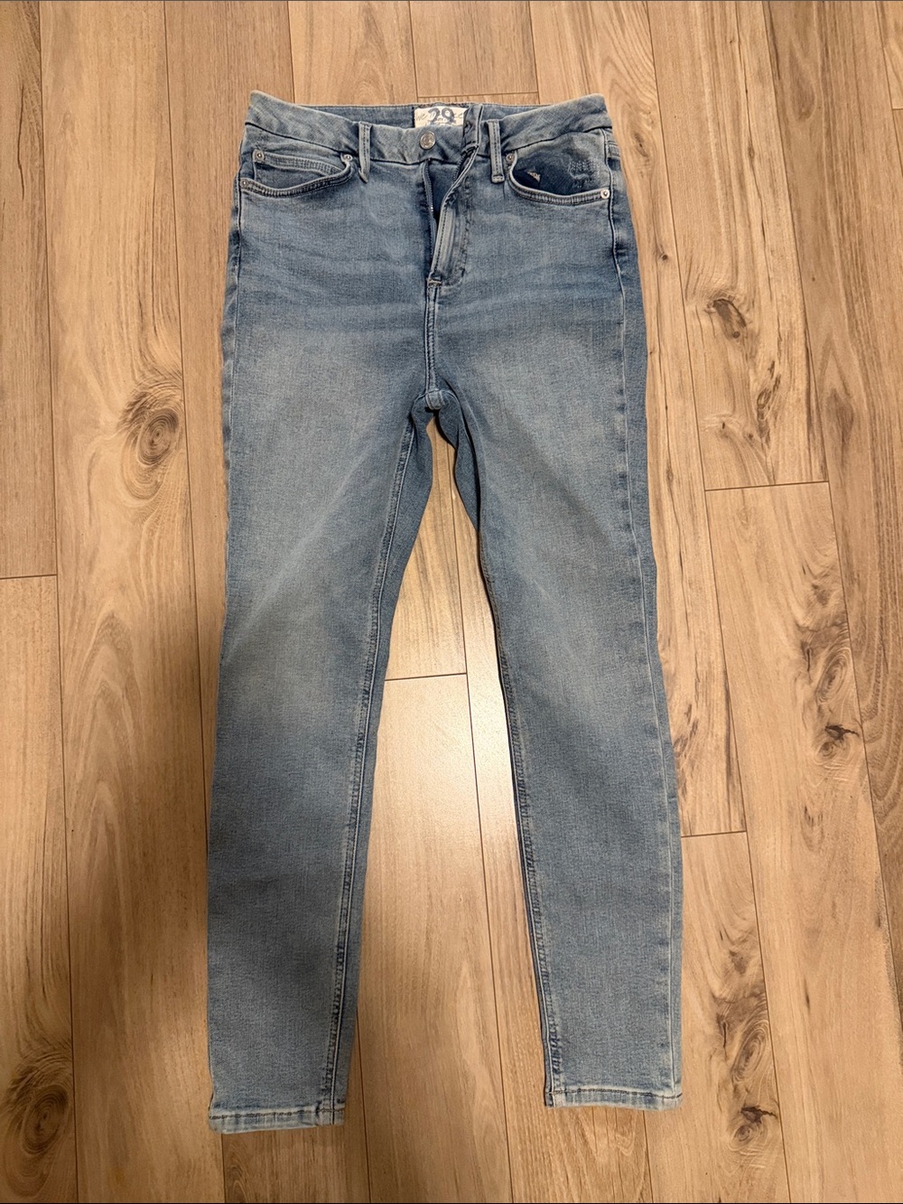 We The Free Faded Light Blue Skinny Jeans